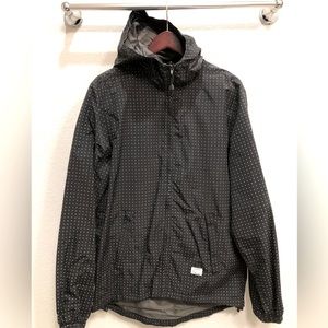 OneTrueSoul Jacket Black w/white polka dot, size Large